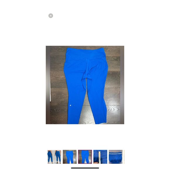 Lululemon NEW size 16 base pace blue leggings / tights - Picture 9 of 9